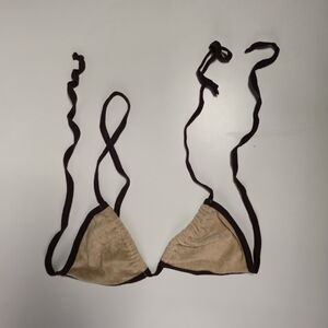 American Apparel Tan and Brown Bandeau